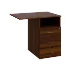 BKC 1 - 82 kontejner přístavný, pravý, 3-zásuvkový/nika, deska protažená 18 mm, centrální zámek, 750